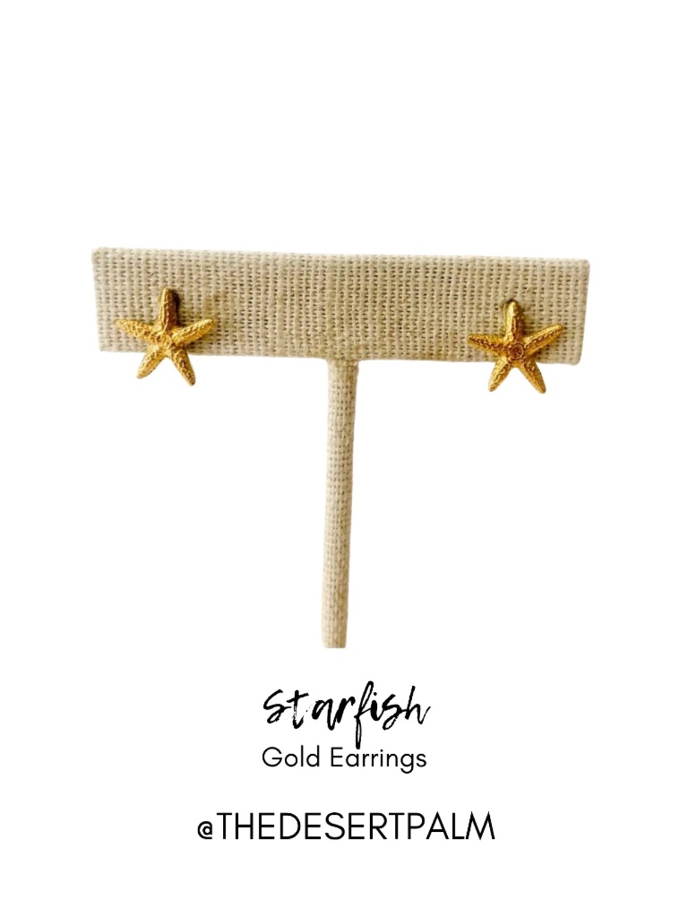 Catherine Weitzman 18K Gold Vermeil Starfish Stud Earrings Handmade Hawaii